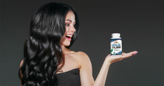Rise-N-Shine Catalase 60-day supply pack presented as a long-term hair support option.