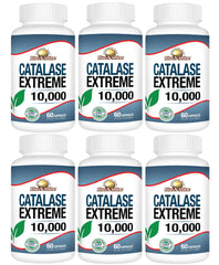 Rise-N-Shine Catalase Extreme bottle shows high-dose catalase for hair vitality