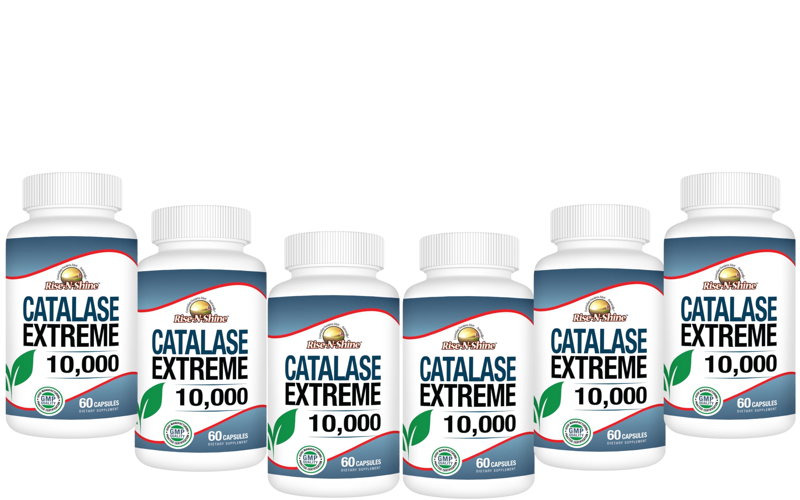 Rise-N-Shine Catalase Extreme capsules close-up for daily hair support