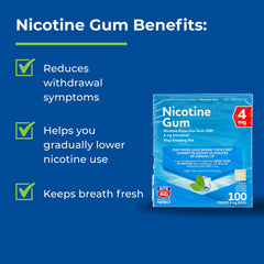 Rite Aid nicotine gum Ice Mint 4 mg gum piece closeup with crisp flavor