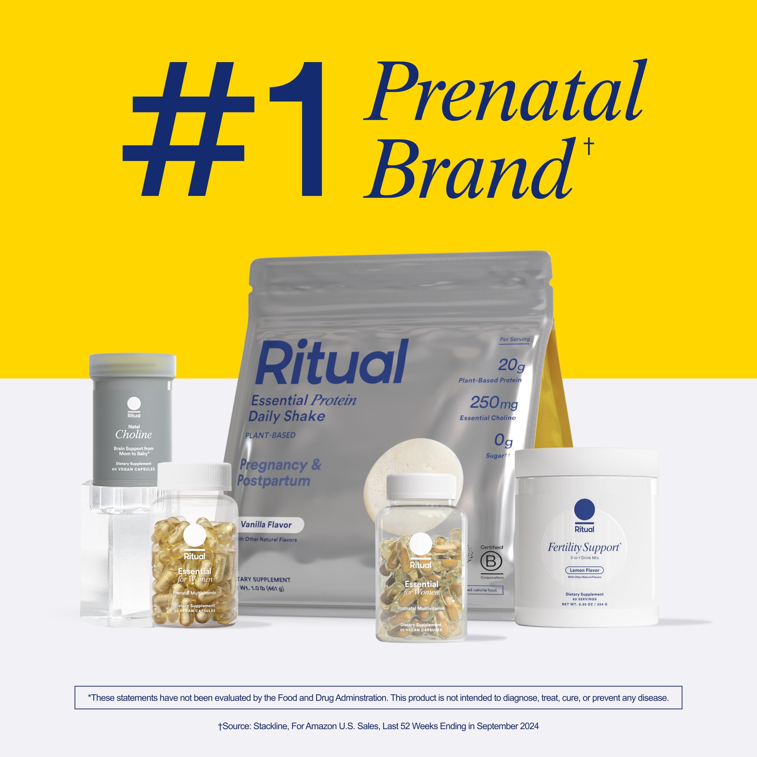 Ritual Fertility bottle designed with OB/GYN input on a clean countertop
