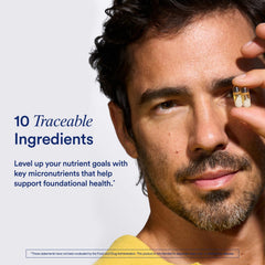 Ritual nutrition panel highlighting 30-day supply and key nutrients