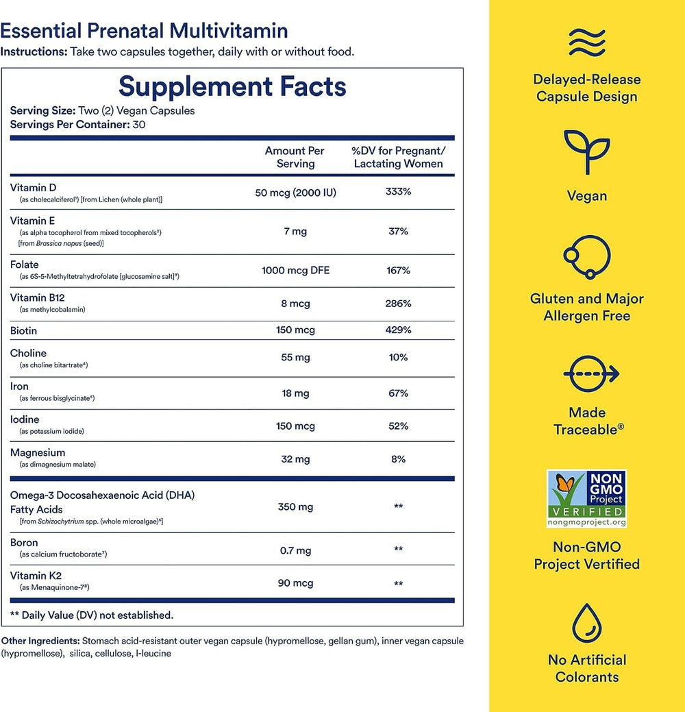 Ritual Omega-3 DHA from microalgae for balanced nourishment.