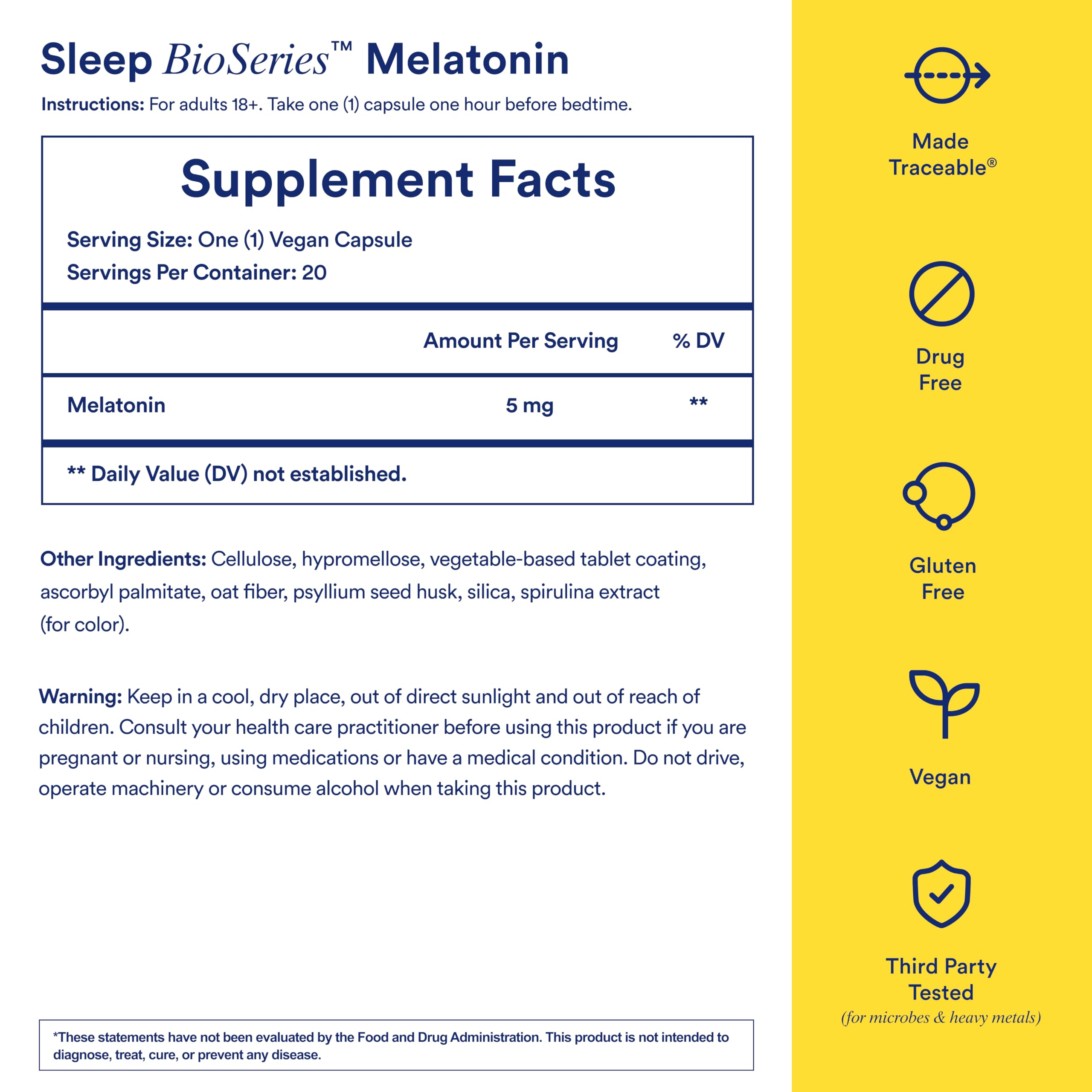 Ritual Sleep BioSeries time-release graphic illustrating phased melatonin release