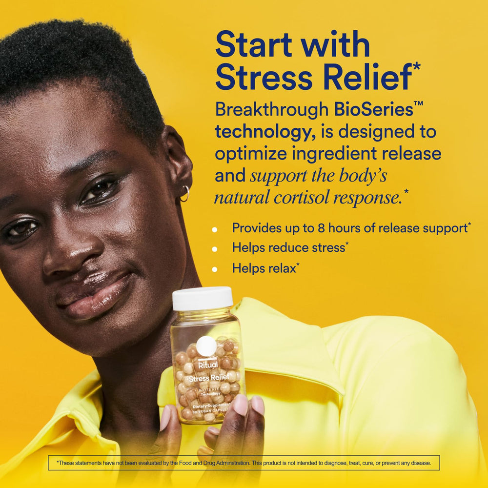 Ritual Stress Relief Affron Saffron capsules for positive mood support