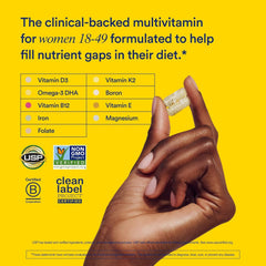 Ritual Women Multivitamin capsules close-up for everyday wellness.