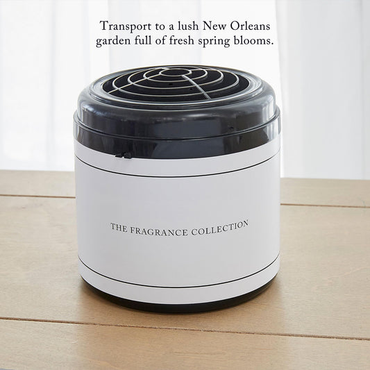 The Ritz-Carlton Gardenia and Lemon Verbena Ylang Ylang notes cartridge enriches rooms with vibrant scent.