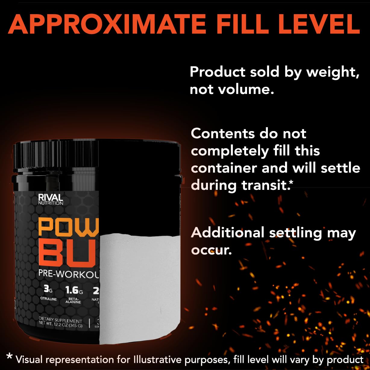 Nutrition panel emphasizes 200mg caffeine per serving for focus and drive.