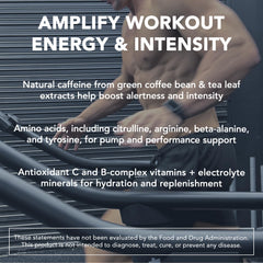 RIVAL NUTRITION Powder Burn Watermelon Candy serving scoop mid-pour for quick energizing pre-workout.