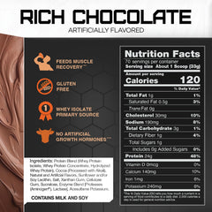Rival Whey product label communicates clean sport suitability.