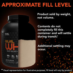 Rival Whey Soft Serve Vanilla bag on kitchen counter emphasizing low sugar content