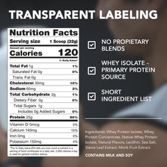 RIVAL NUTRITION vanilla flavor sweetened with natural stevia and monk fruit.