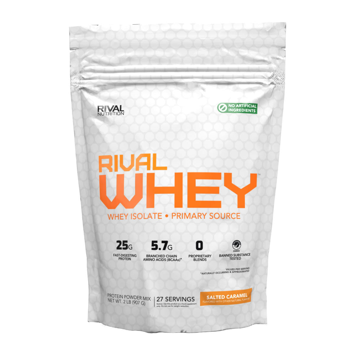 RIVAL NUTRITION Rival Whey Salted Caramel tub for daily protein support