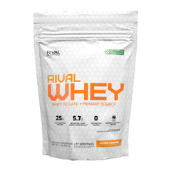 RIVAL NUTRITION Rival Whey Salted Caramel tub for daily protein support