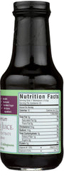 River Hills Harvest Elderberry Juice label close-up highlights natural ingredients and local sourcing.