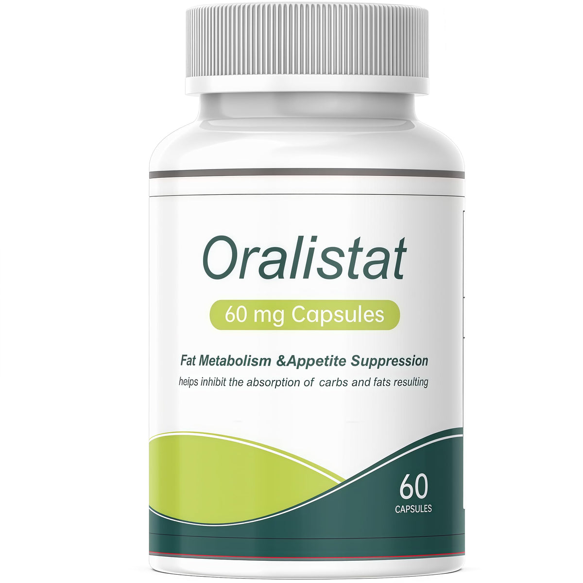 Rivocoda Oralistat bottle shot for cravings support and daily wellness