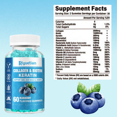 Riyuetian Biotin Collagen Gummies energy and immunity support in daily life.