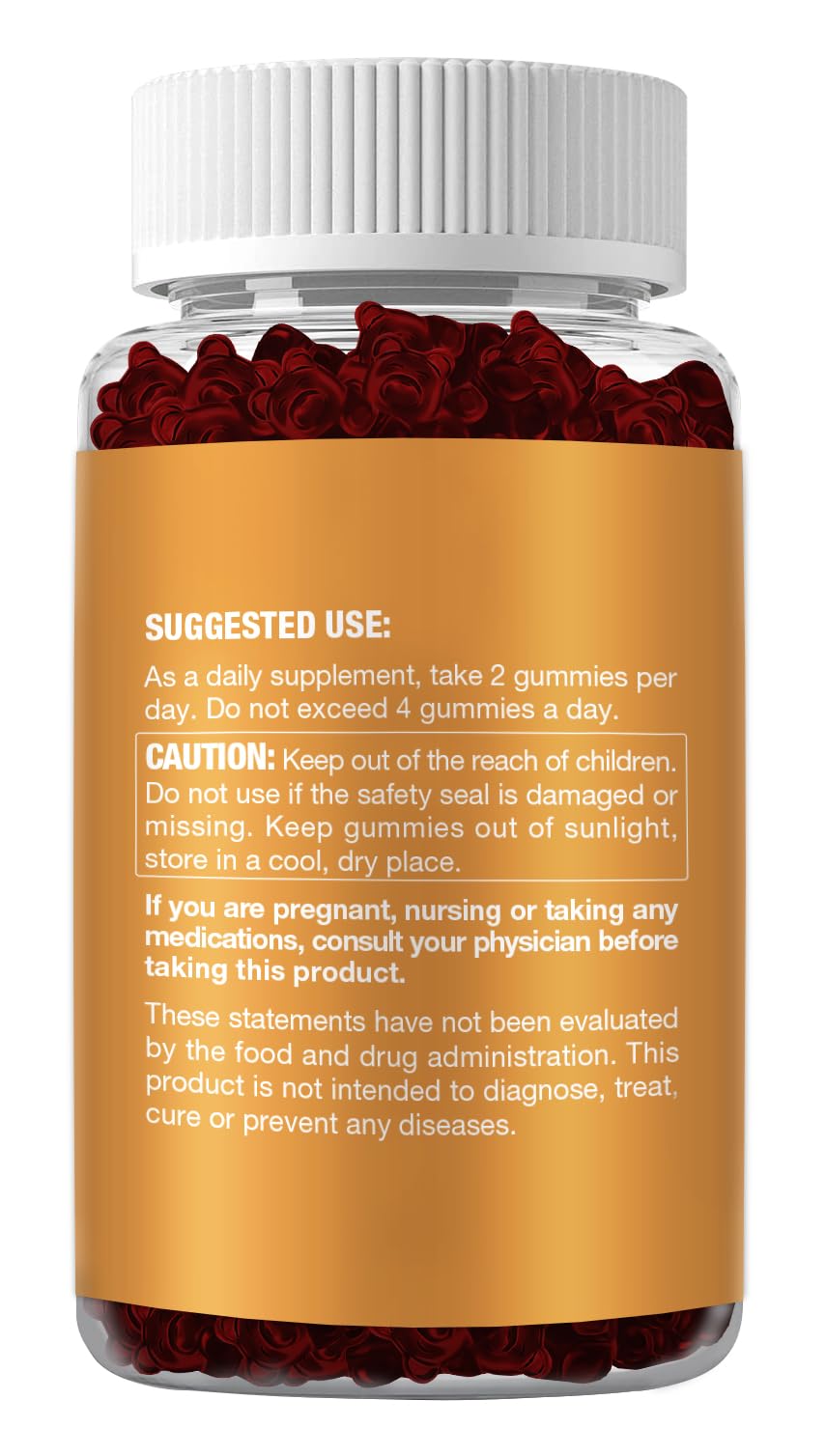 Riyuetian packaging box front to showcase vegan, gluten-free vitamins.