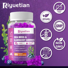 Riyuetian packaging box and bottle label showcase premium quality.