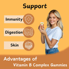 Portable Riyuetian B Complex Gummies pack ideal for travel.