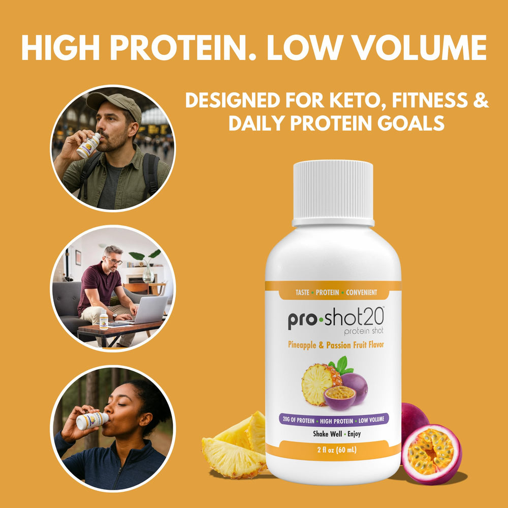 R-Kane Pro-Shot20 tropical flavor for post-workout refreshment