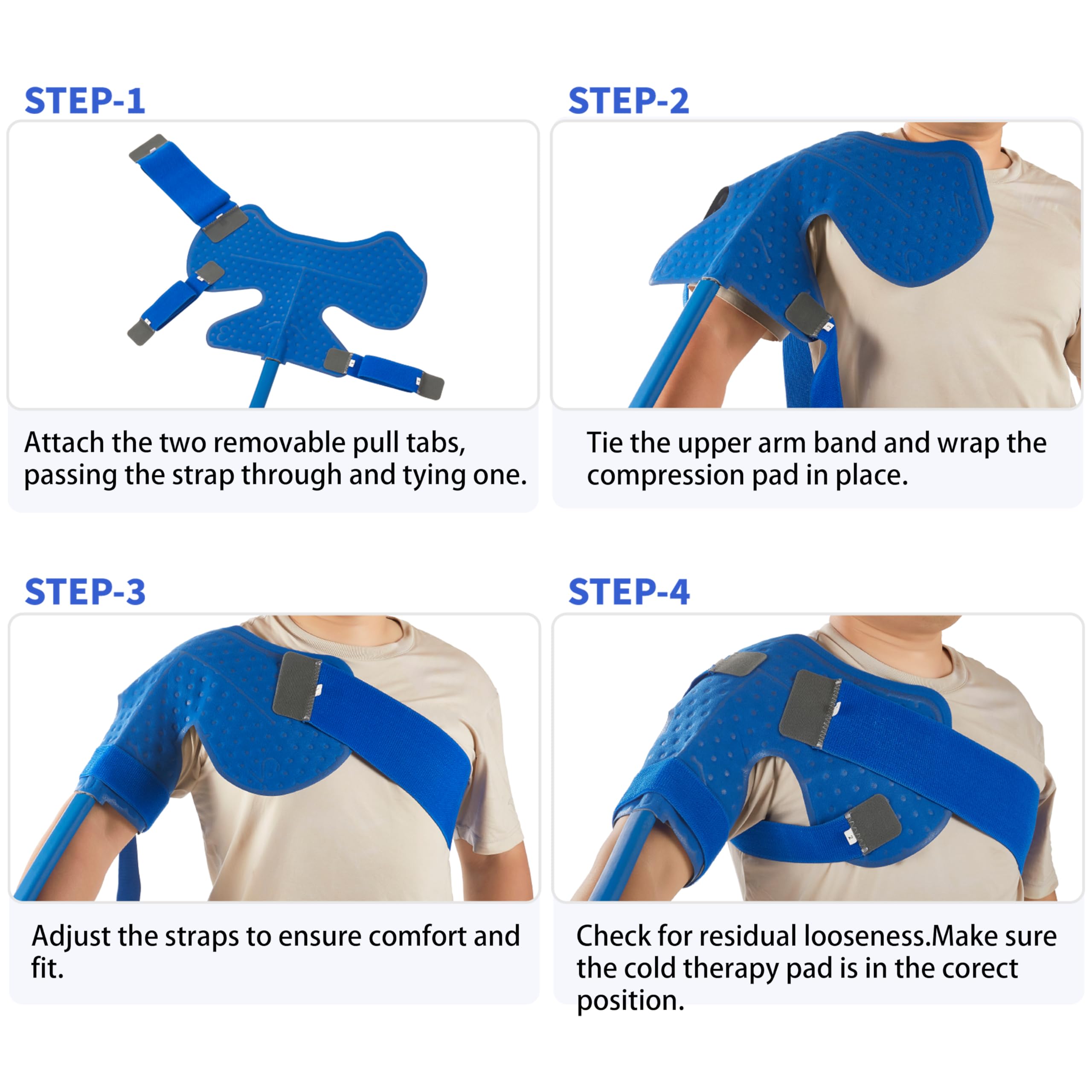 RLXLOKY freezer-ready therapy pad allows reusable cooling without ice mess.