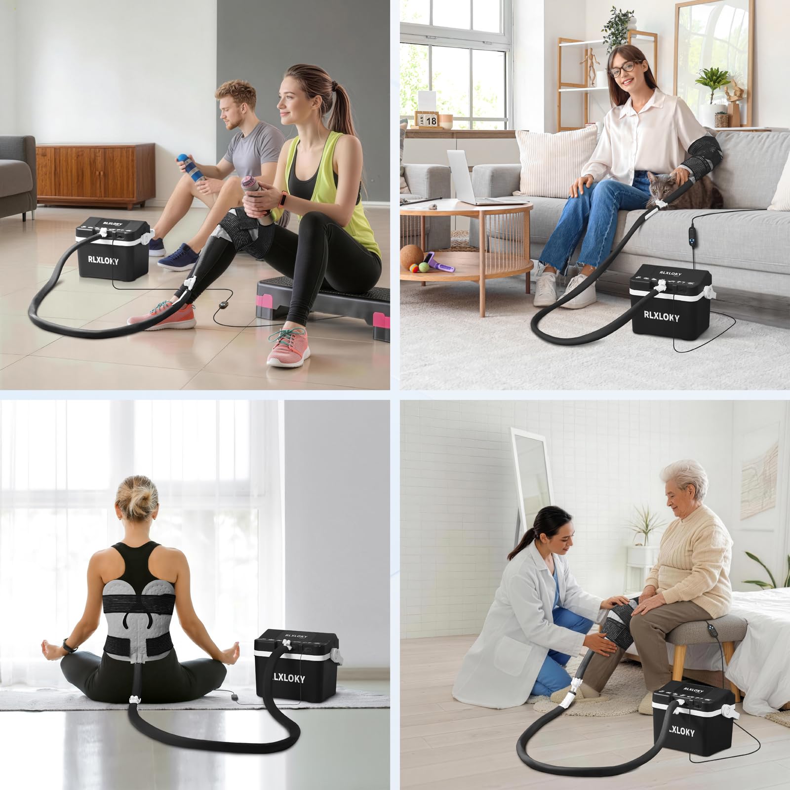 RLXLOKY quick-connect joints ensure leak-free connections for reliable therapy sessions.