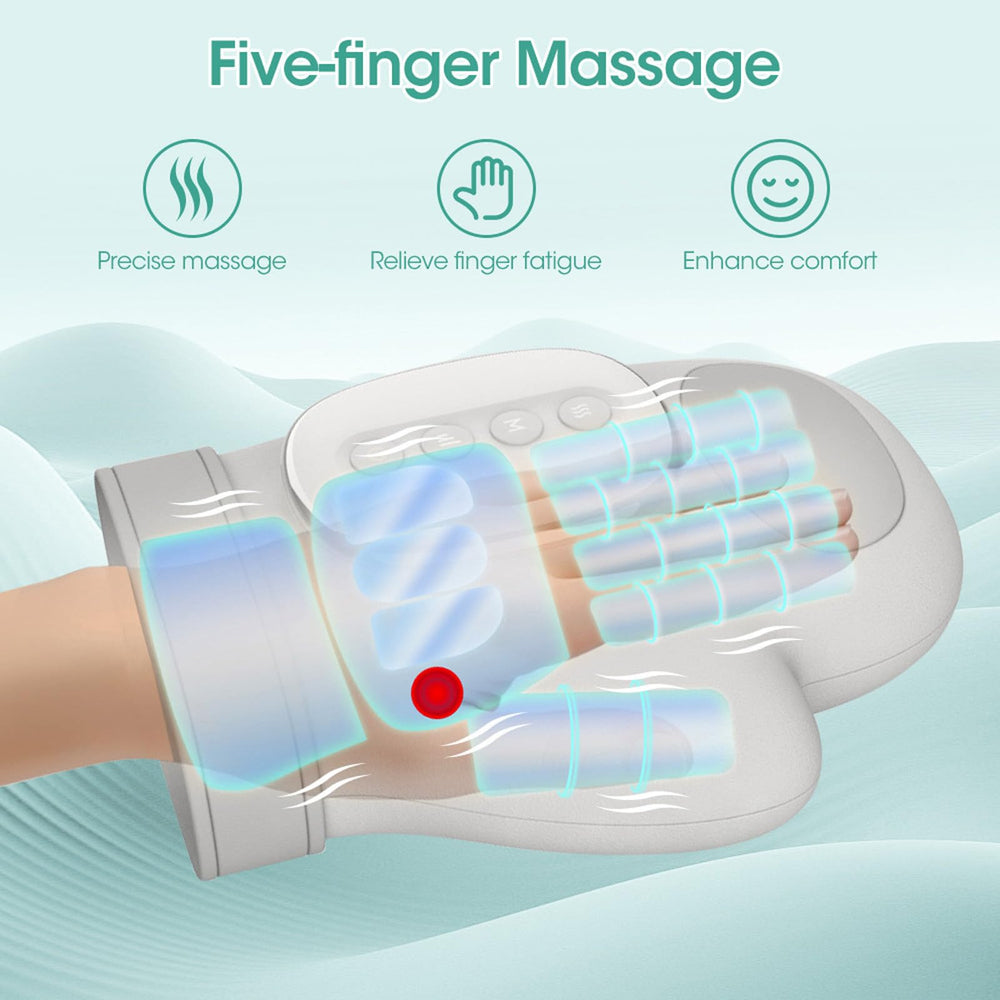 RnemiTe-amo massager with five compression levels for adjustable pressure.