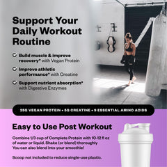 RNWY Acai Protein powder closed cap emphasizes travel-friendly packaging.