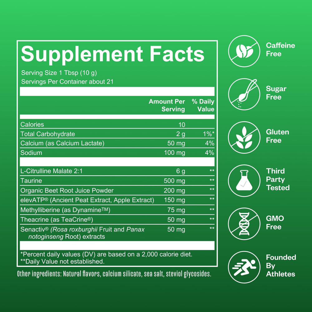 RNWY Extra Mile label close-up helps verify ingredients and allergen info.