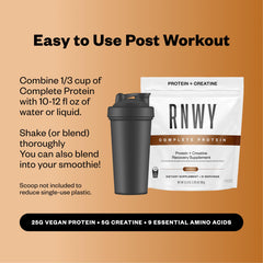 RNWY upcycled ingredient logo on packaging.