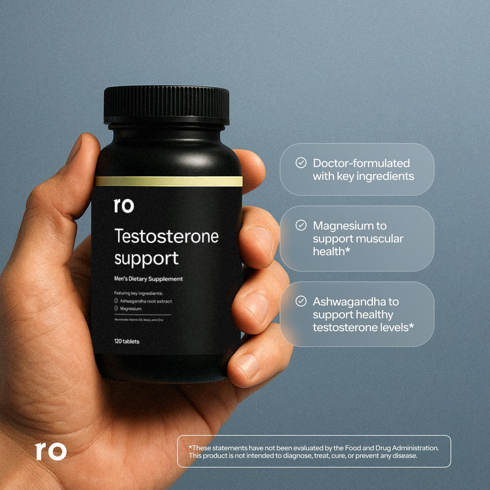 Ro Testosterone Support vitamin D3 zinc copper blend for everyday wellness