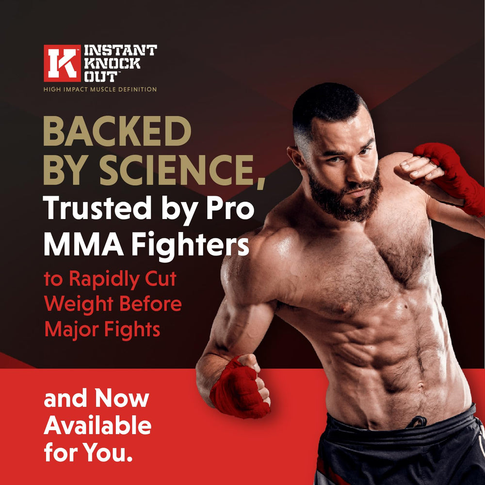 ROAR AMBITION Instant Knockout bottle back with clear ingredients and usage guidance