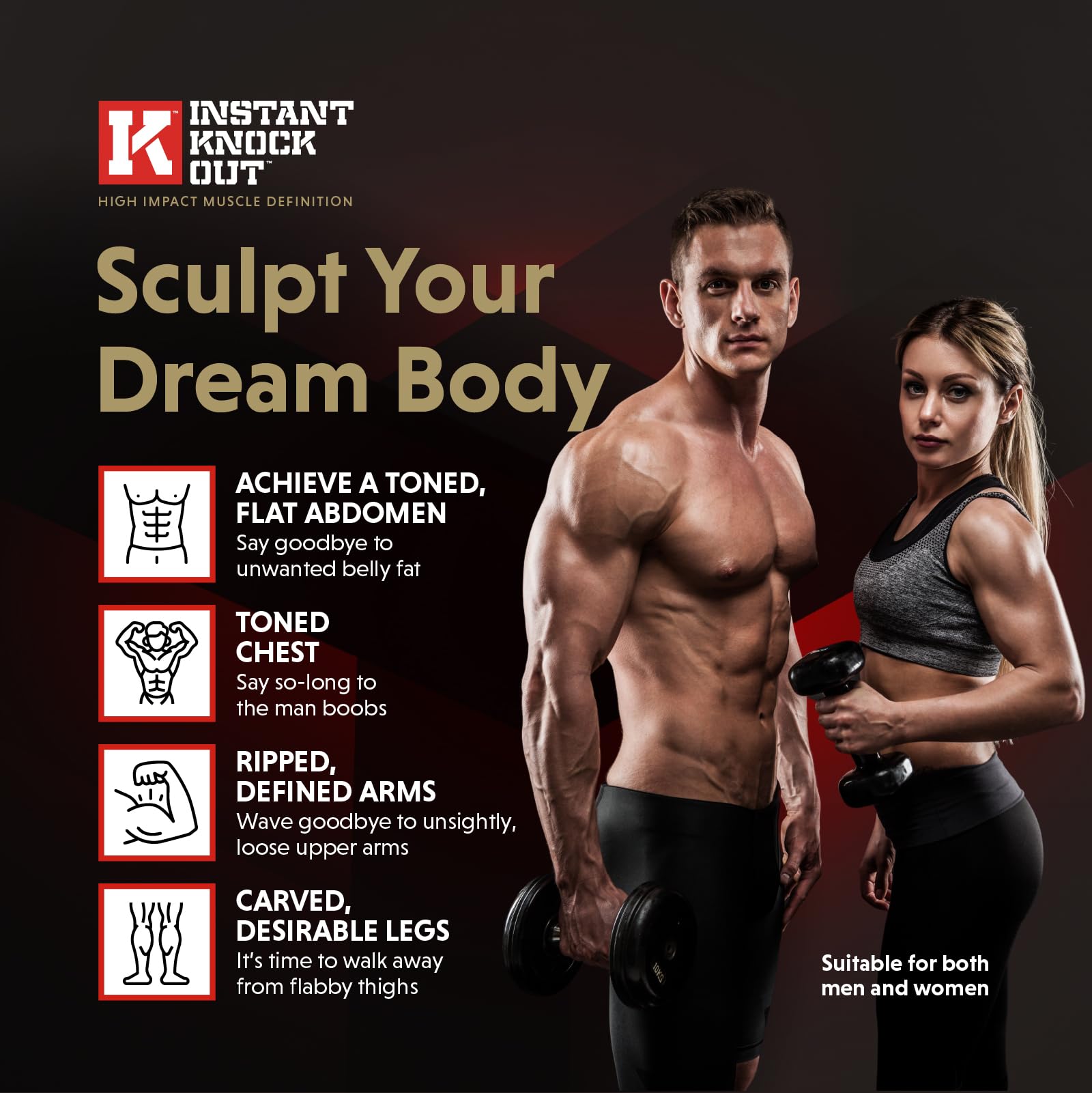 ROAR AMBITION Instant Knockout capsules close-up for easy daily use