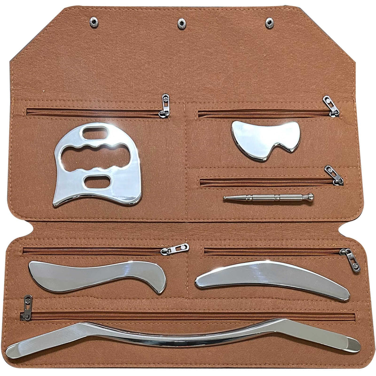 Robulove 6 in 1 IASTM tool close-up blade detail for deep tissue massage.