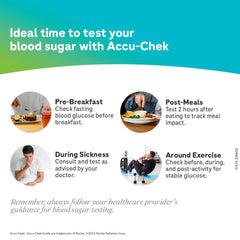 Roche Accu-Chek Guide strips box with instruction card
