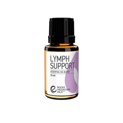 Rocky Mountain Oils Lymph Support bottle front—calming scent for relaxation.