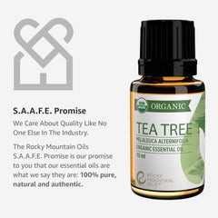 Tea tree oil diffuser in living space releasing crisp, invigorating aroma.