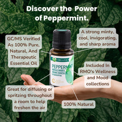 Rocky Mountain Oils peppermint oil applied topically for a cooling sensation.