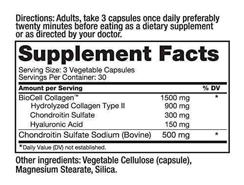 Roex Collagen II Plus capsules ready for daily intake.