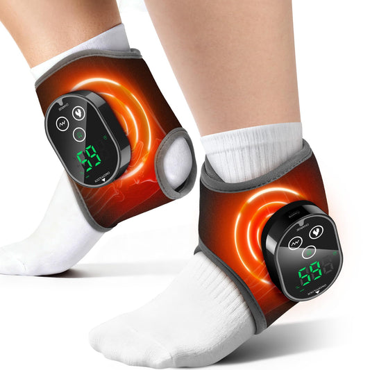 ROHVEMJ 2-pack heated ankle wraps for simultaneous warmth and comfort