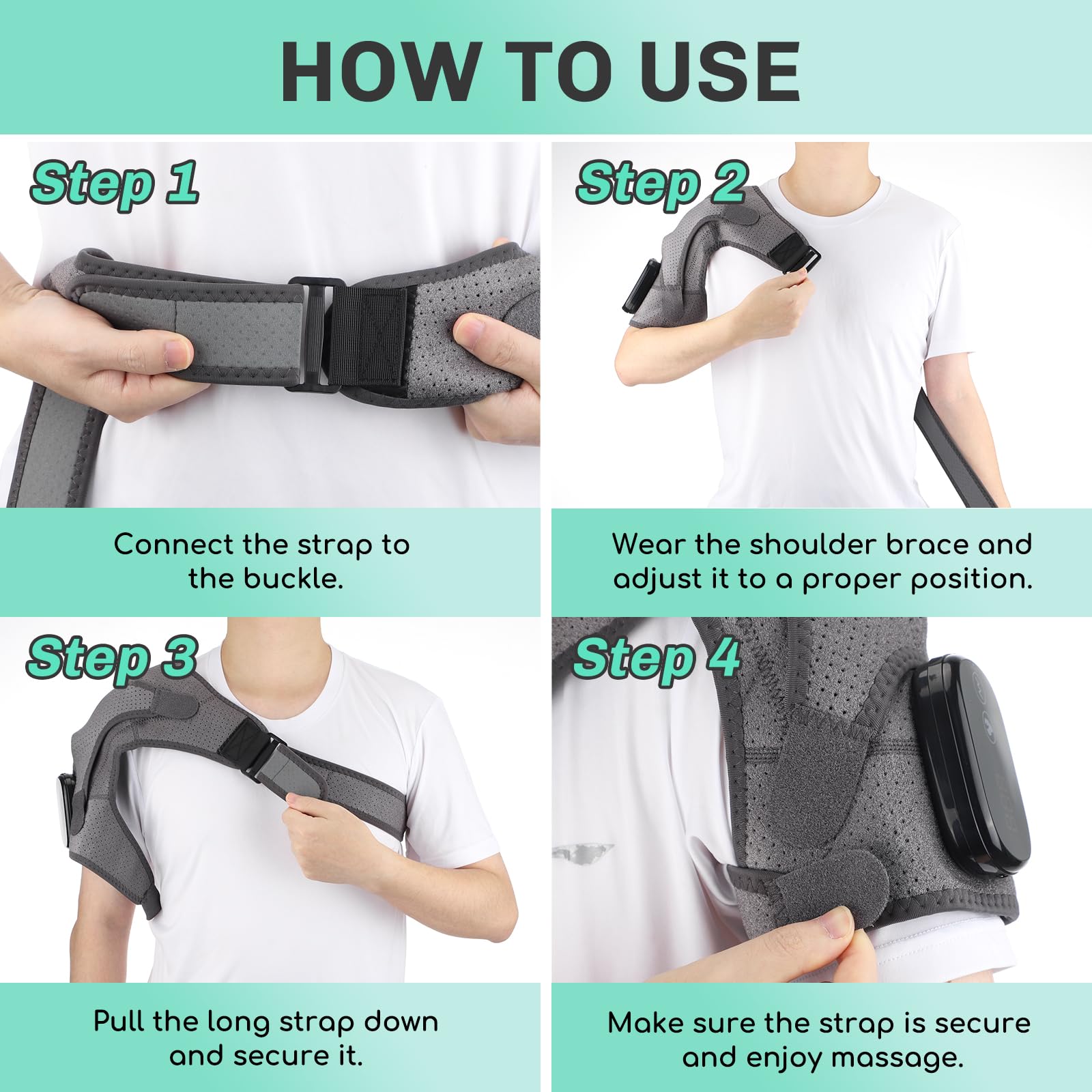 ROHVEMJ battery-powered massage adds gentle vibration after heating