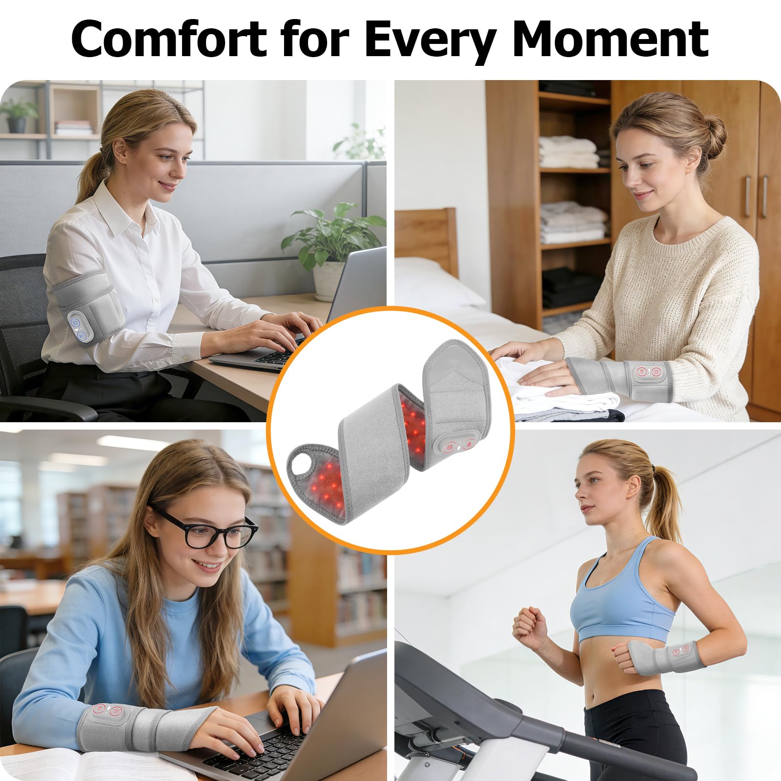 ROHVEMJ battery-powered wrist wrap for wireless use anywhere.
