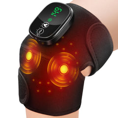 ROHVEMJ cordless knee massager shows heating and red light for soothing warmth