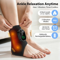 ROHVEMJ foot and arch massage mode shown calming tired feet.
