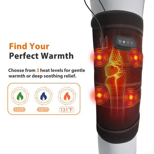 ROHVEMJ knee massager with four motors delivers targeted relief after activity