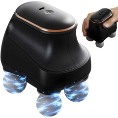 Roioiow 4-head massager front view for deep tissue relief and versatility.