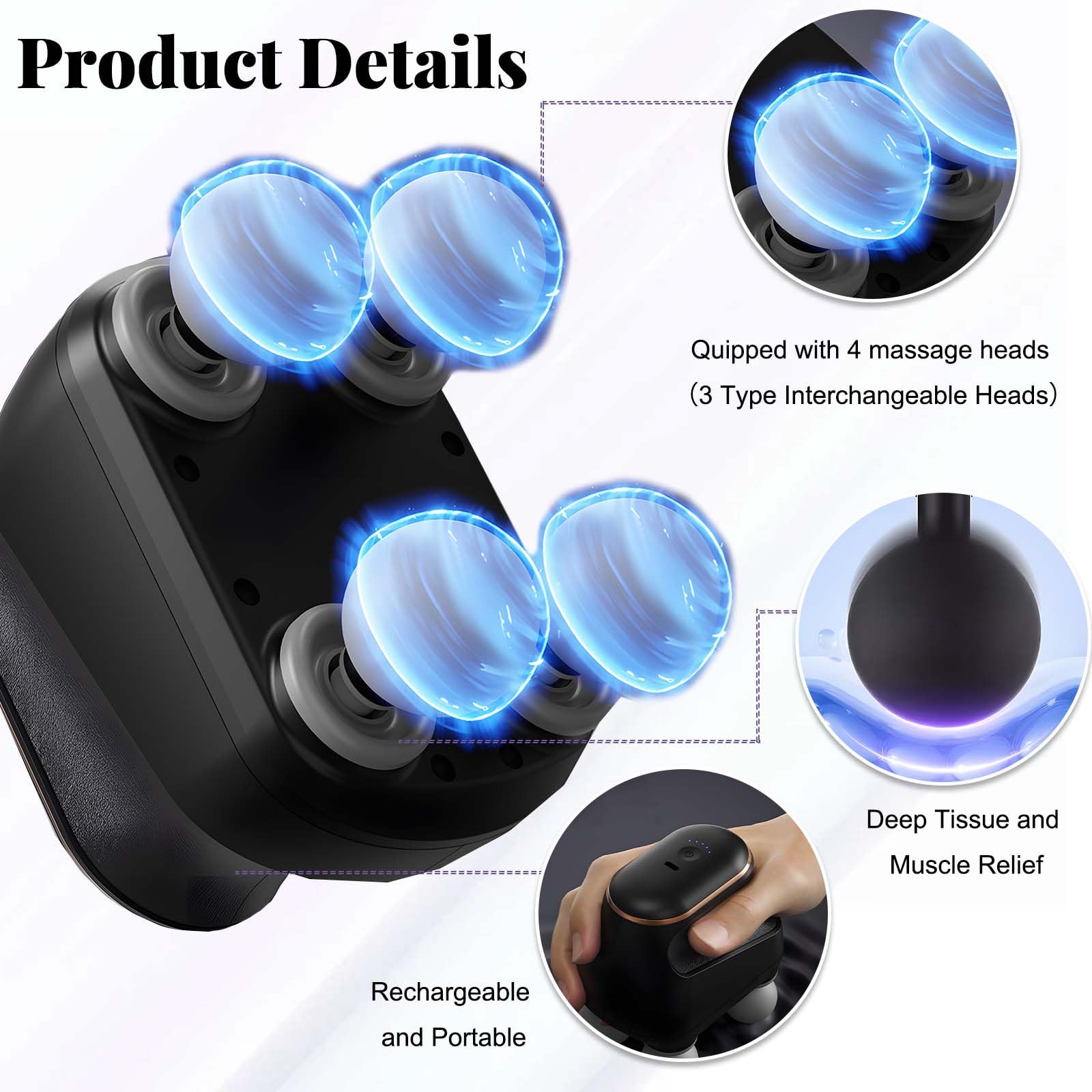 Roioiow compact portable design fits home, office, or travel use.