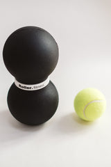 Roller Fitness Infinity Roller double massage ball in action for muscle relief
