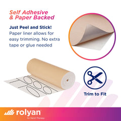 Rolyan Moleskin Roll being cut to fit for a personalized protection